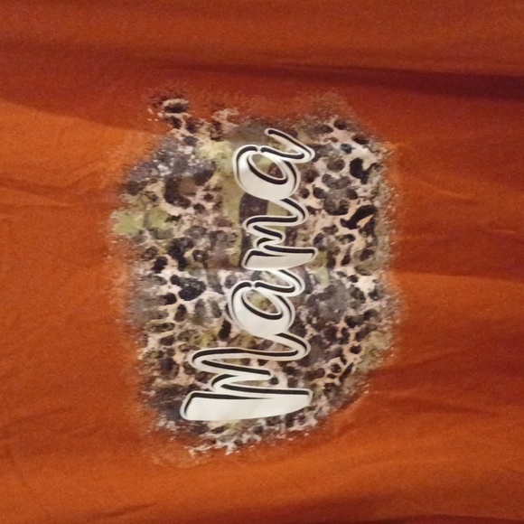 Bella+Canvas Rust Colored "Mama" T Shirt  Sz XL - Picture 2 of 4